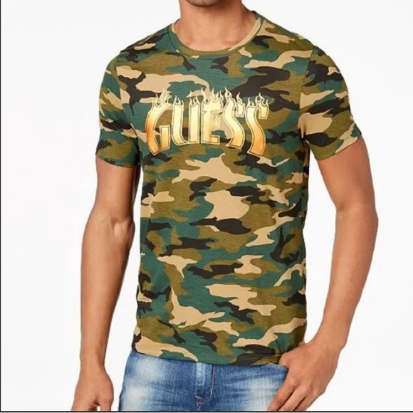 Camo guess shirt new arrivals